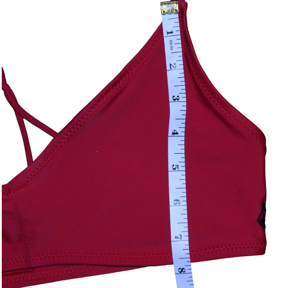 Volcom Bikini Sports Bra Red Women's Size Medium - Picture 8 of 10